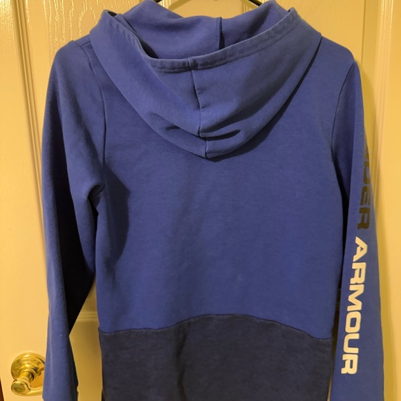 Under Armour Kids Two-Tone Blue Hoodie - Picture 4 of 5